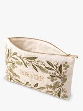 Load image into Gallery viewer, ELIZABETH SCARLETT BRIDE OLIVE BRANCH VELVET EVERYDAY POUCH