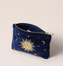 Load image into Gallery viewer, ELIZABETH SCARLETT CELESTIAL VELVET MINI POUCH