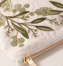Load image into Gallery viewer, ELIZABETH SCARLETT BRIDE OLIVE BRANCH VELVET EVERYDAY POUCH