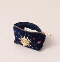 Load image into Gallery viewer, ELIZABETH SCARLETT CELESTIAL VELVET COIN PURSE