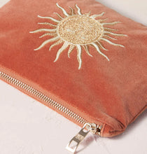 Load image into Gallery viewer, ELIZABETH SCARLETT SUN GODDESS VELVET MINI POUCH