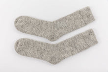 Load image into Gallery viewer, PAIRS ULTRA SOFT GREY ALPACA BED SOCKS