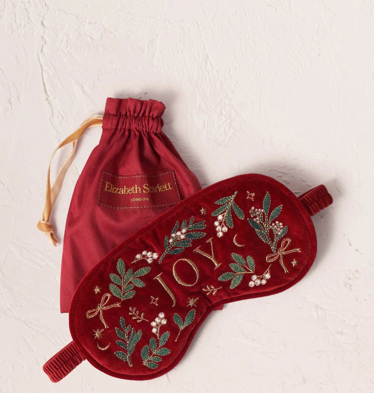 ELIZABETH SCARLETT GIVE JOY VELVET EYEMASK