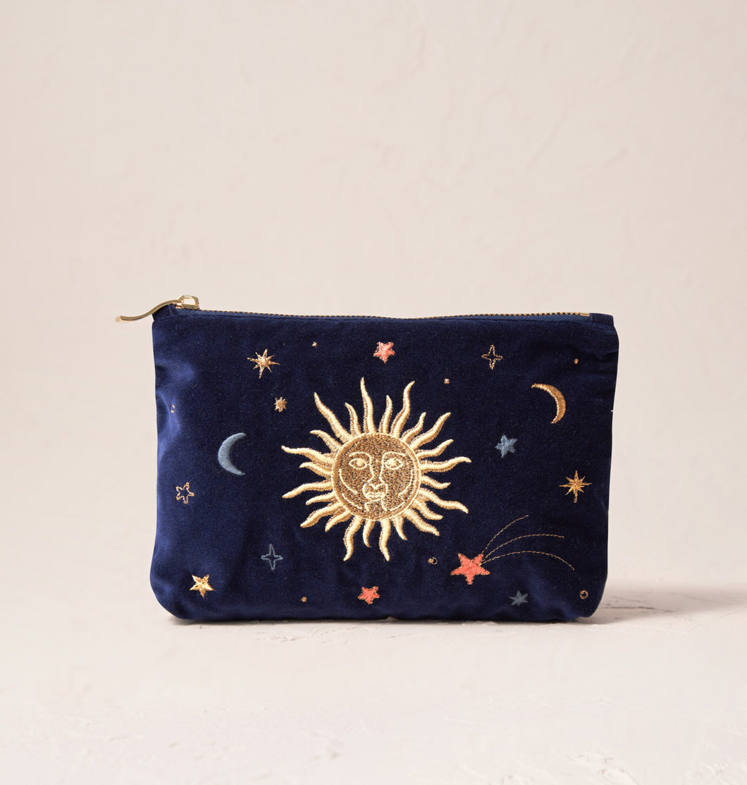 ELIZABETH SCARLETT CELESTIAL VELVET MINI POUCH