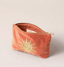 Load image into Gallery viewer, ELIZABETH SCARLETT SUN GODDESS VELVET MINI POUCH
