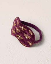 Load image into Gallery viewer, ELIZABETH SCARLETT HONEY BEE VELVET EYE MASK
