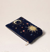 Load image into Gallery viewer, ELIZABETH SCARLETT CELESTIAL VELVET EVERYDAY POUCH
