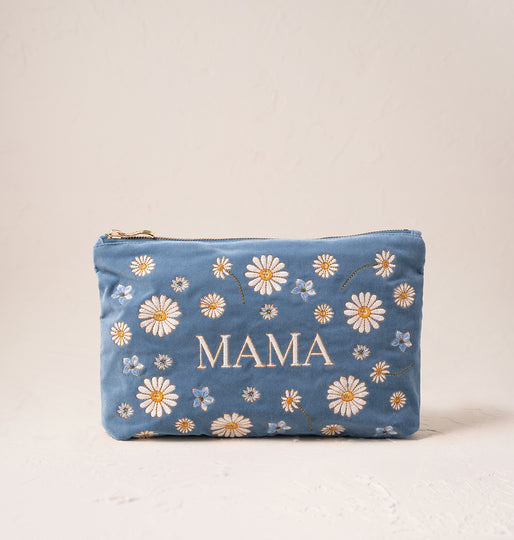 ELIZABETH SCARLETT DAISY DREAMER MAMA VELVET EVERYDAY POUCH