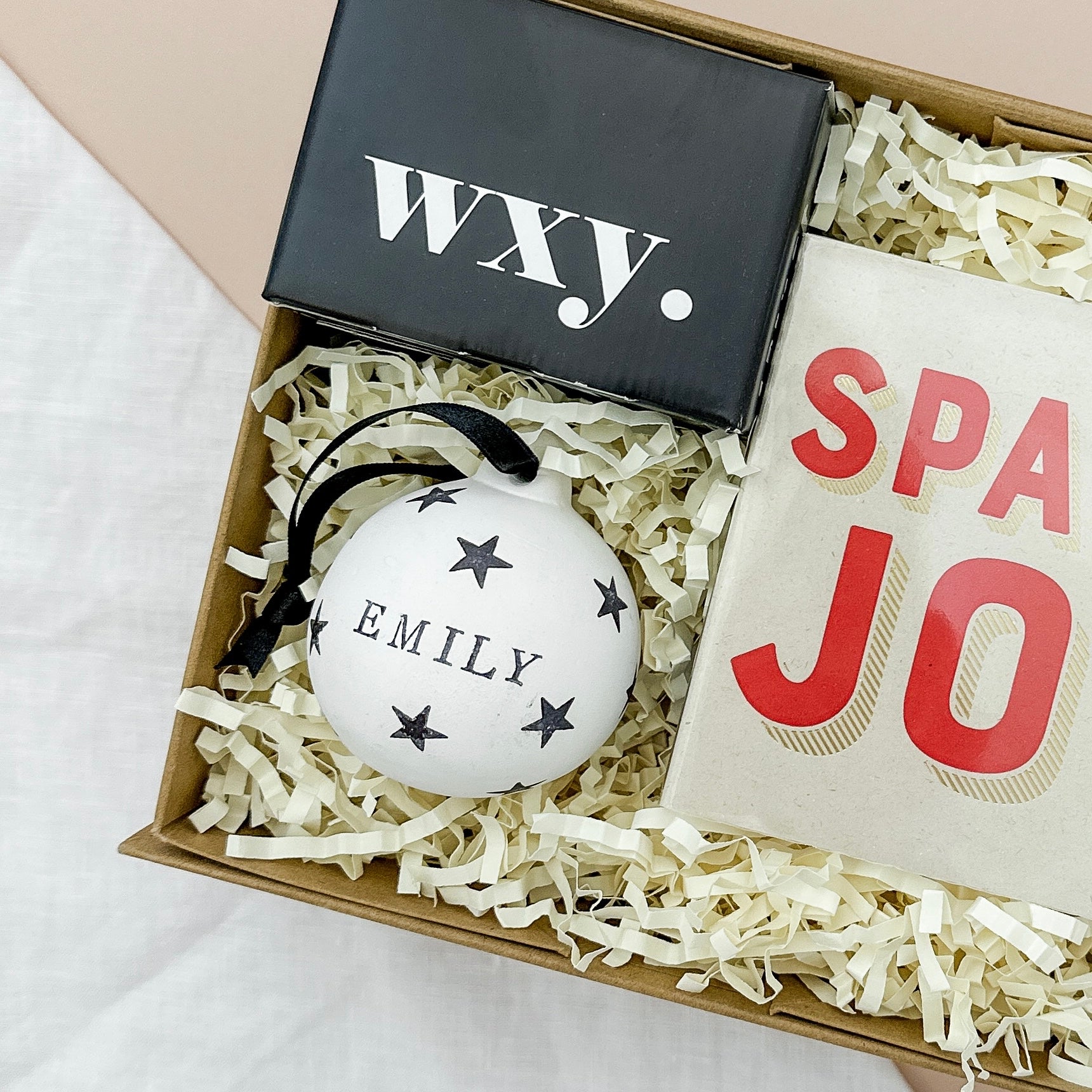 PERSONALISED STAR CERAMIC BAUBLE