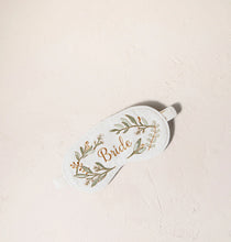 Load image into Gallery viewer, ELIZABETH SCARLETT BRIDE OLIVE BRANCH VELVET EYE MASK
