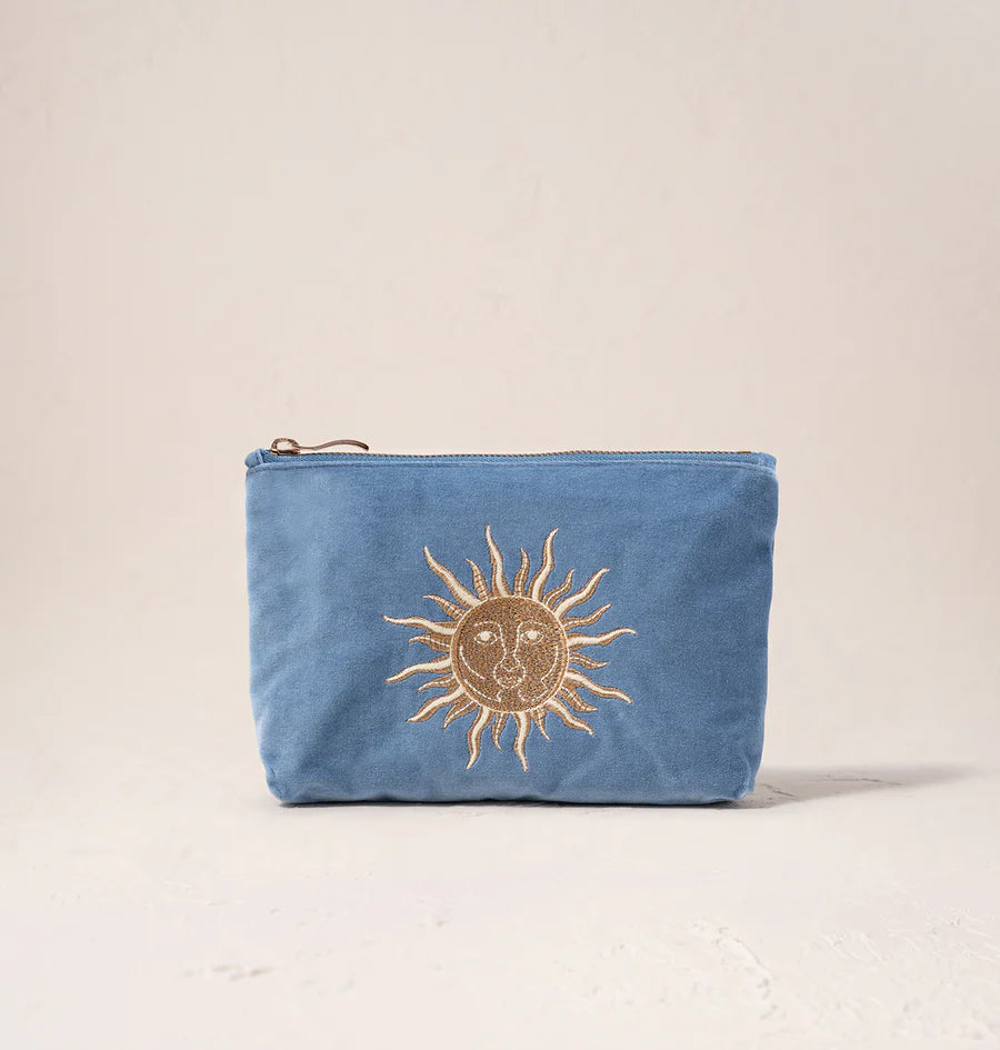 ELIZABETH SCARLETT SUN GODDESS VELVET MINI POUCH