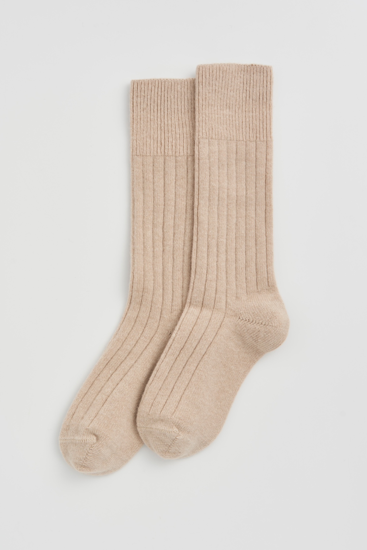 PAIRS ULTRA SOFT 'MILKY TEA' MERINO BED SOCKS