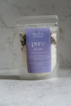 Load image into Gallery viewer, PURE - LAVENDER AROMATHERAPY BATH SALTS POUCH
