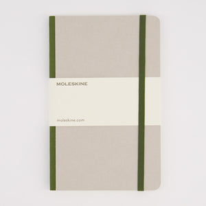 MOLESKINE SOFTTOUCH RULED NOTEBOOK - GREY & KHAKI