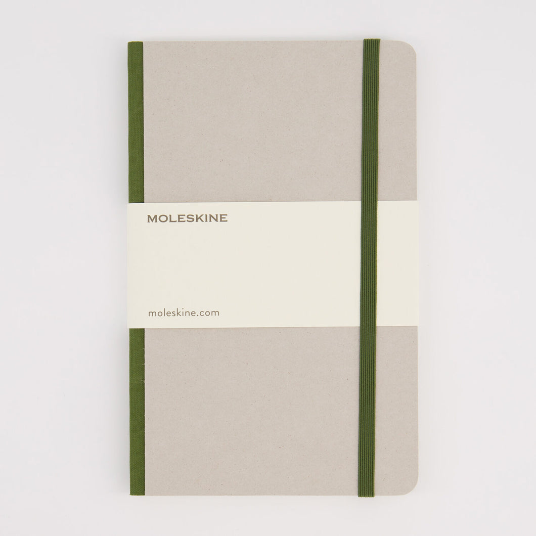 MOLESKINE SOFTTOUCH RULED NOTEBOOK - GREY & KHAKI