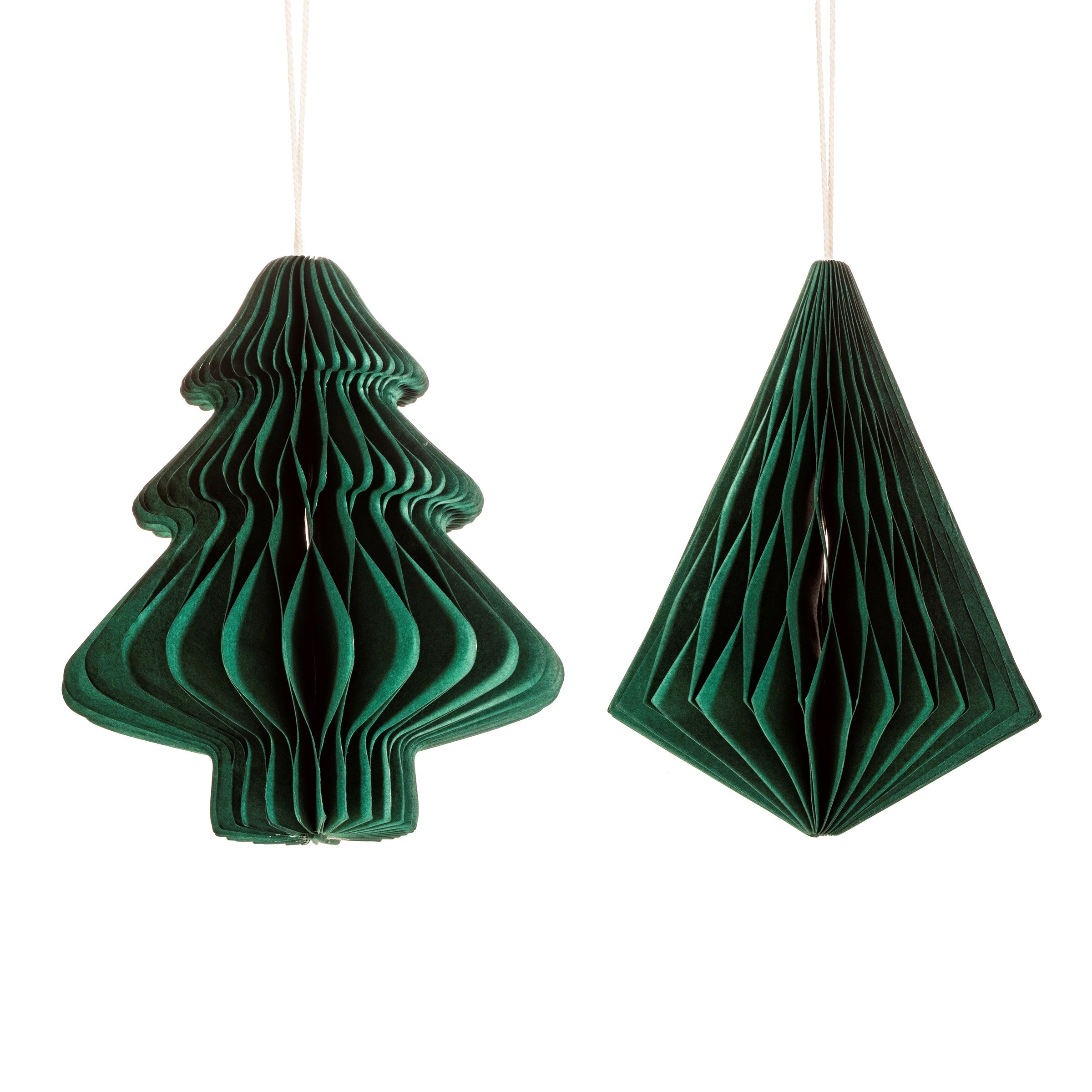 FOREST GREEN PAPER HONEYCOMB DECORATION