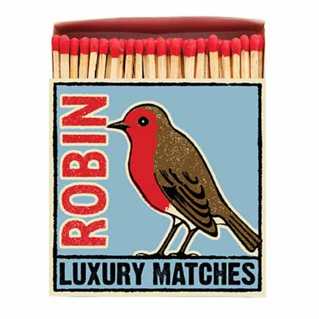 CHRISTMAS ROBIN LUXURY MATCHES