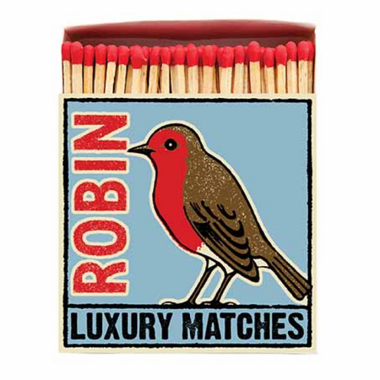 CHRISTMAS ROBIN LUXURY MATCHES