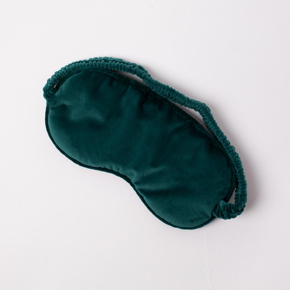 ELIZABETH SCARLETT FLAMINGO VELVET EYE MASK
