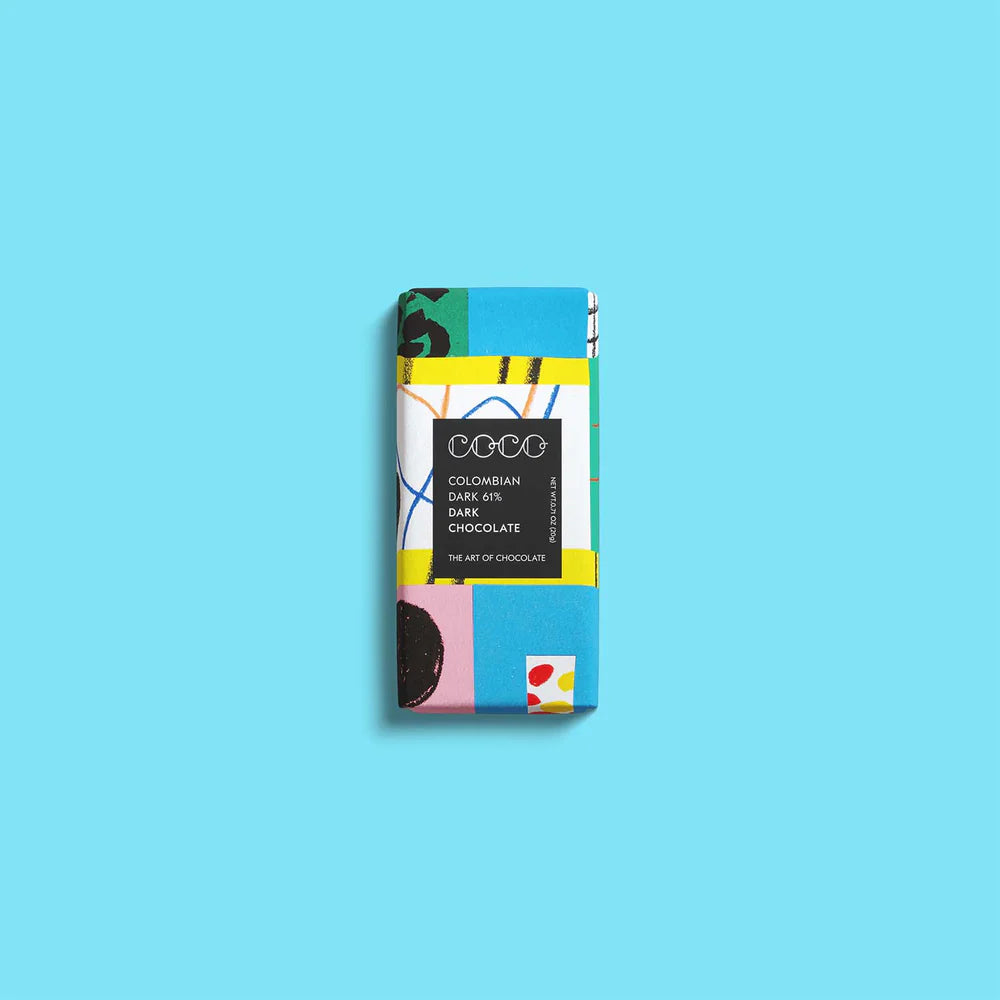 COCO CHOCOLATIER COLOMBIAN DARK 61% MINI CHOCOLATE BAR