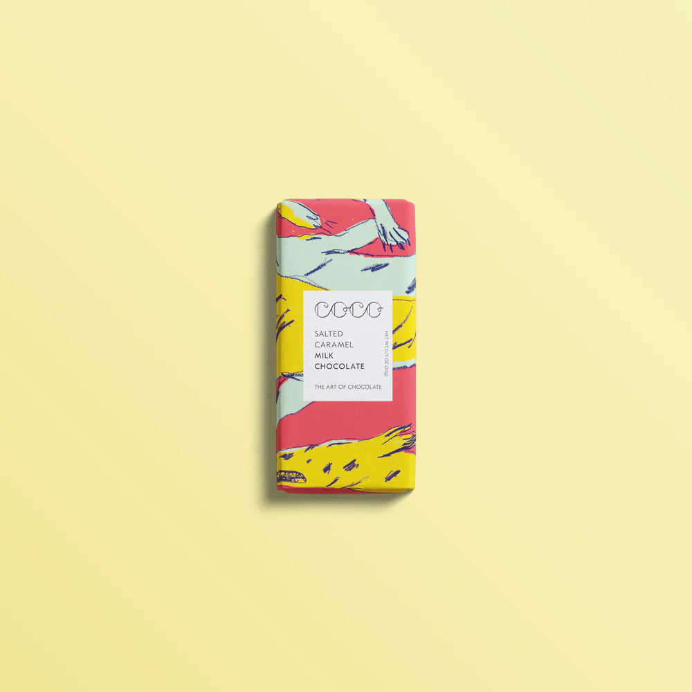COCO CHOCOLATIER SALTED CARAMEL MILK MINI CHOCOLATE BAR