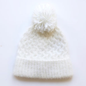Lisa Angel Cream Bobble Hat