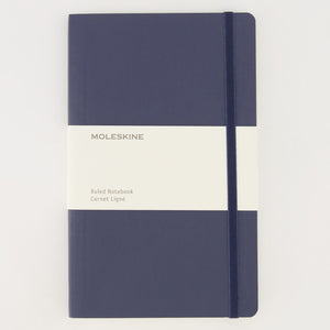 MOLESKINE SOFTTOUCH RULED NOTEBOOK - OCEAN BLUE